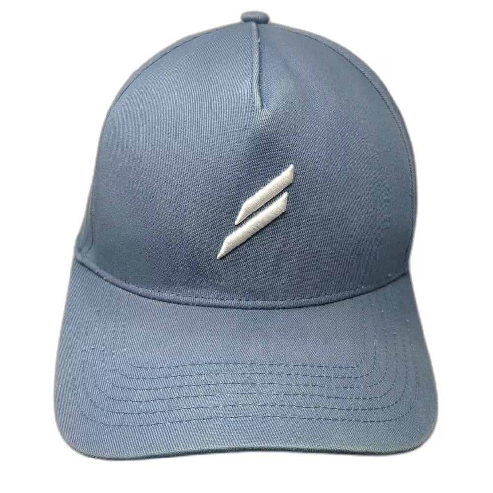 DOYOUEVEN 5 Panel Hat Blue White OS Adjustable Cotton Embroidered Athletic Cap